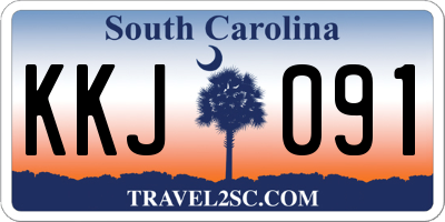 SC license plate KKJ091