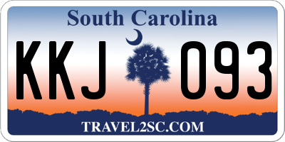 SC license plate KKJ093