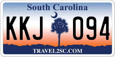 SC license plate KKJ094