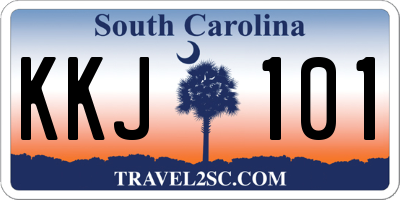 SC license plate KKJ101