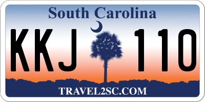 SC license plate KKJ110