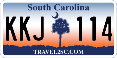 SC license plate KKJ114