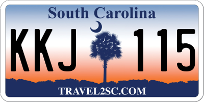 SC license plate KKJ115