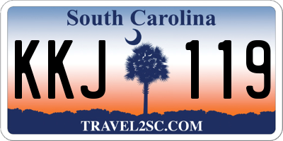 SC license plate KKJ119