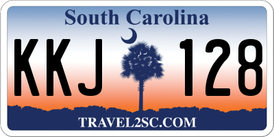 SC license plate KKJ128
