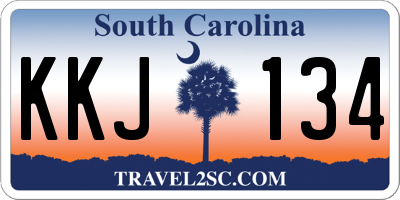 SC license plate KKJ134
