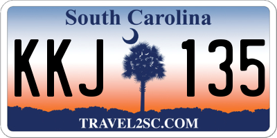 SC license plate KKJ135