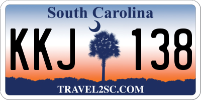 SC license plate KKJ138