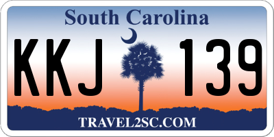 SC license plate KKJ139