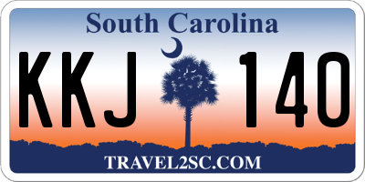 SC license plate KKJ140