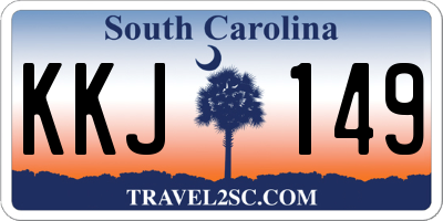 SC license plate KKJ149