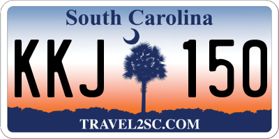 SC license plate KKJ150