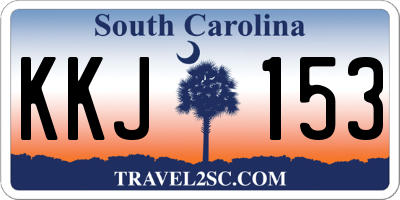 SC license plate KKJ153
