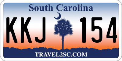 SC license plate KKJ154