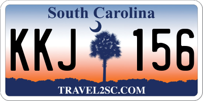 SC license plate KKJ156