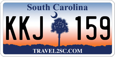 SC license plate KKJ159