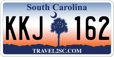 SC license plate KKJ162