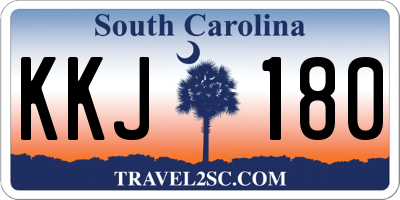 SC license plate KKJ180