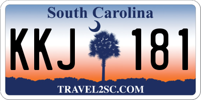 SC license plate KKJ181