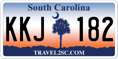 SC license plate KKJ182