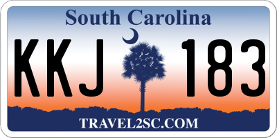 SC license plate KKJ183
