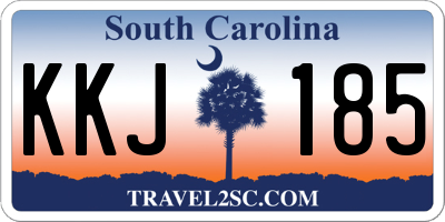 SC license plate KKJ185