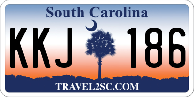 SC license plate KKJ186