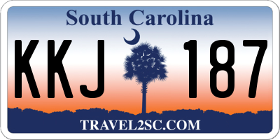 SC license plate KKJ187
