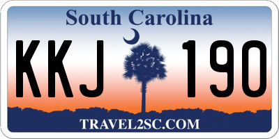 SC license plate KKJ190