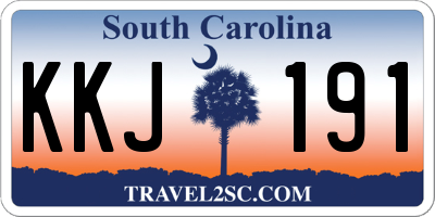 SC license plate KKJ191