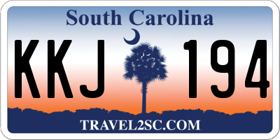 SC license plate KKJ194