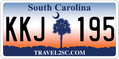 SC license plate KKJ195