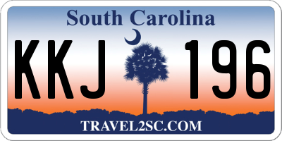 SC license plate KKJ196