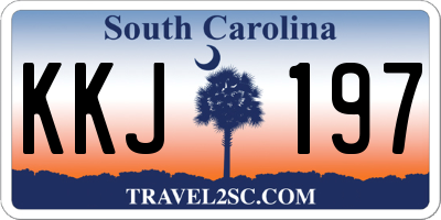 SC license plate KKJ197