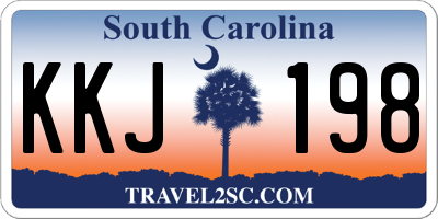 SC license plate KKJ198