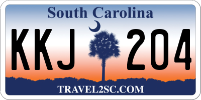 SC license plate KKJ204