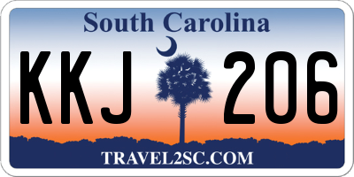 SC license plate KKJ206