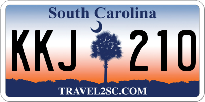 SC license plate KKJ210