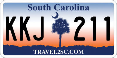 SC license plate KKJ211
