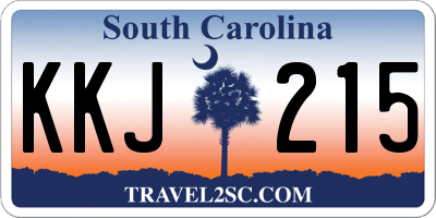 SC license plate KKJ215