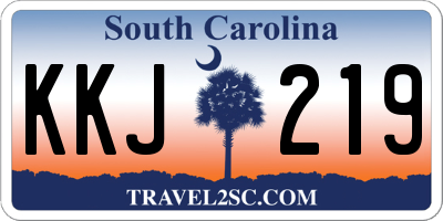 SC license plate KKJ219