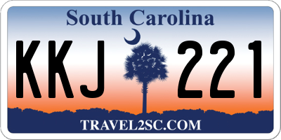 SC license plate KKJ221