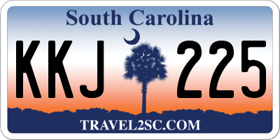 SC license plate KKJ225