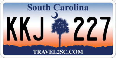 SC license plate KKJ227
