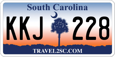 SC license plate KKJ228