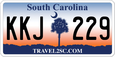 SC license plate KKJ229