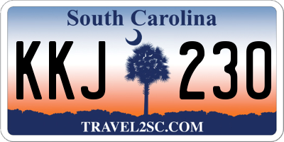 SC license plate KKJ230