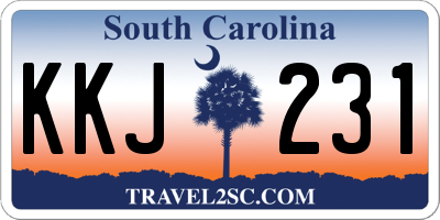 SC license plate KKJ231