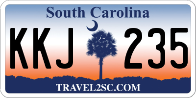 SC license plate KKJ235
