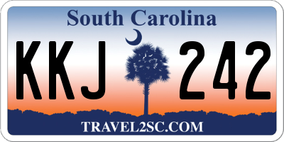 SC license plate KKJ242